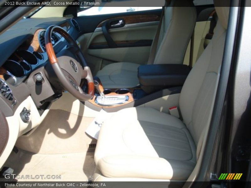 Cocoa Metallic / Titanium 2012 Buick Enclave AWD