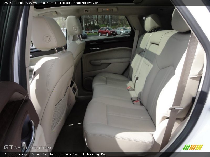 Platinum Ice Tricoat / Shale/Brownstone 2010 Cadillac SRX V6