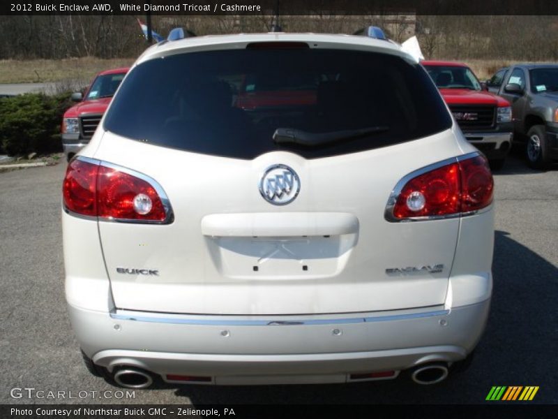 White Diamond Tricoat / Cashmere 2012 Buick Enclave AWD