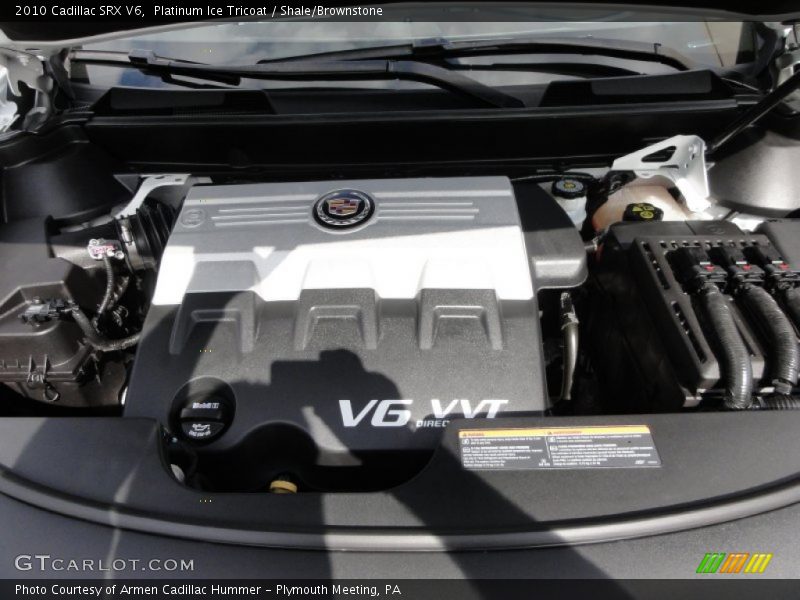Platinum Ice Tricoat / Shale/Brownstone 2010 Cadillac SRX V6