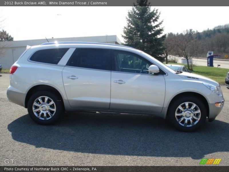 White Diamond Tricoat / Cashmere 2012 Buick Enclave AWD