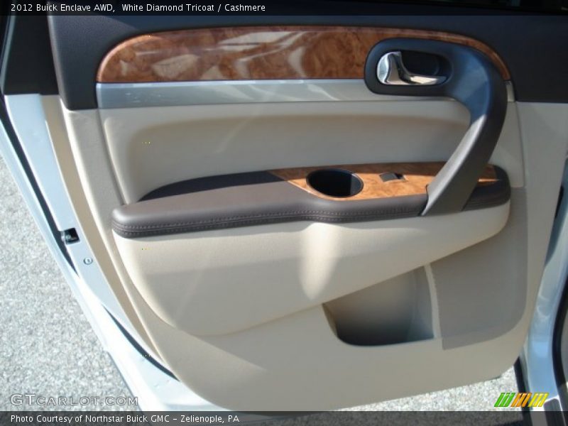 White Diamond Tricoat / Cashmere 2012 Buick Enclave AWD