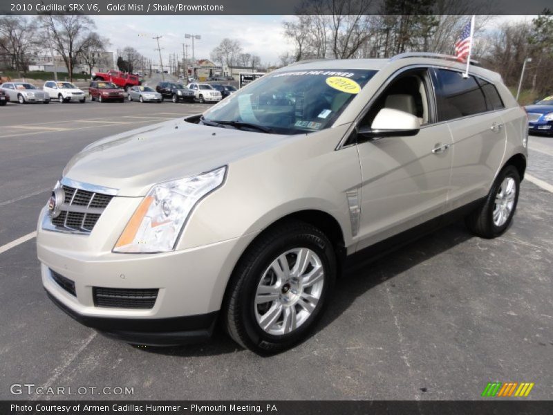 Gold Mist / Shale/Brownstone 2010 Cadillac SRX V6