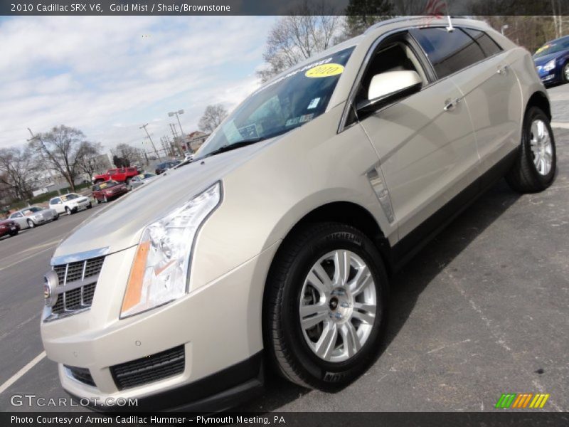Gold Mist / Shale/Brownstone 2010 Cadillac SRX V6
