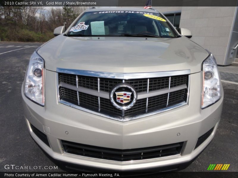 Gold Mist / Shale/Brownstone 2010 Cadillac SRX V6