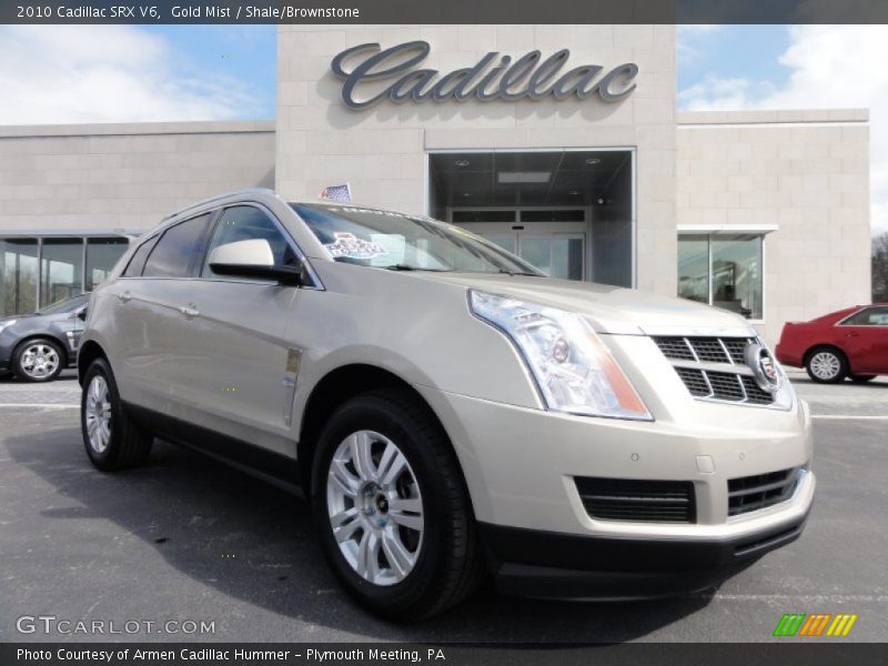 Gold Mist / Shale/Brownstone 2010 Cadillac SRX V6
