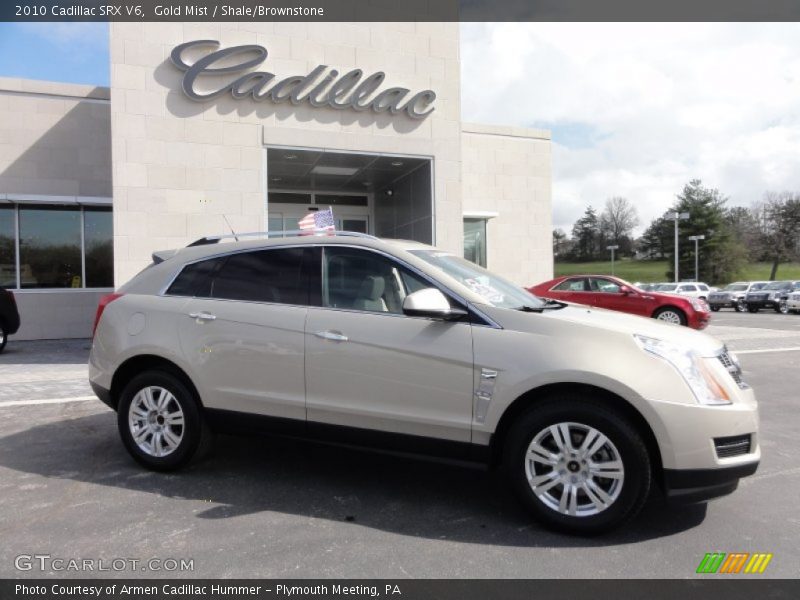 Gold Mist / Shale/Brownstone 2010 Cadillac SRX V6