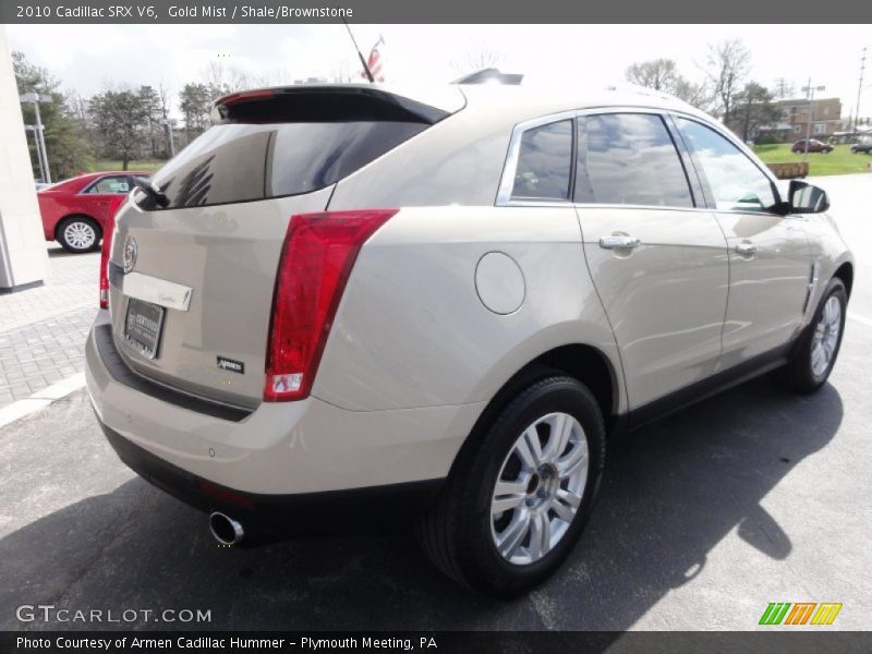 Gold Mist / Shale/Brownstone 2010 Cadillac SRX V6