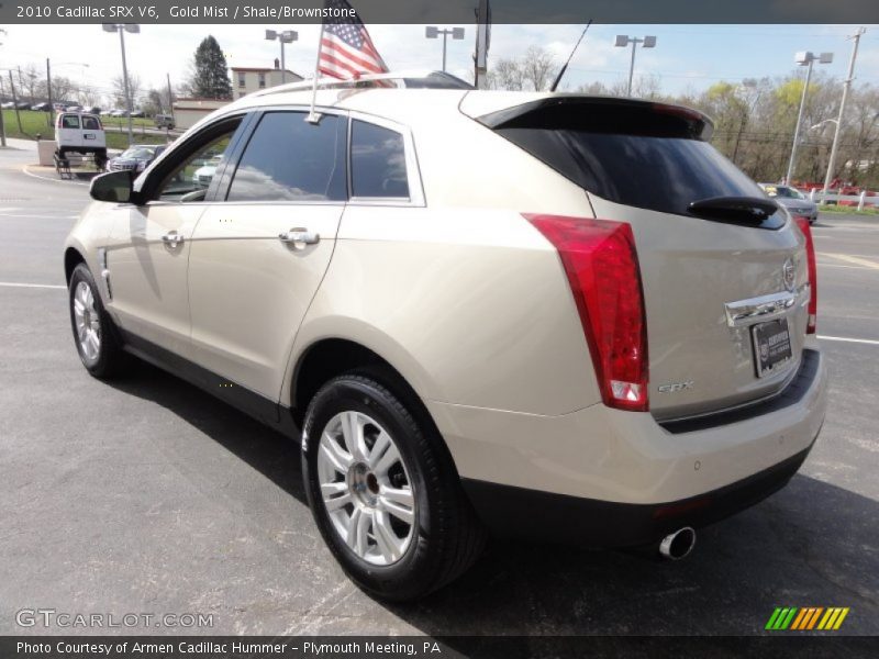 Gold Mist / Shale/Brownstone 2010 Cadillac SRX V6