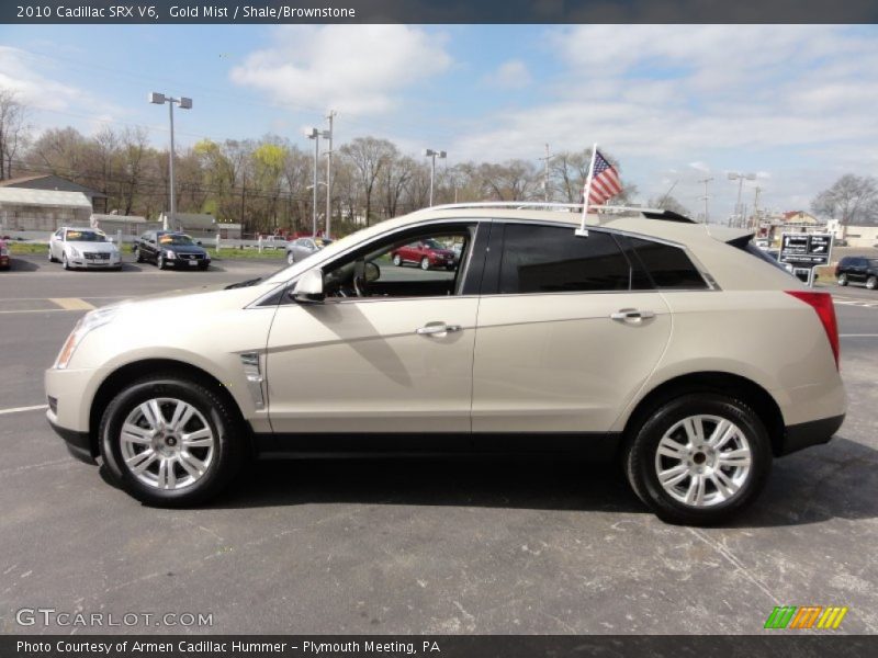 Gold Mist / Shale/Brownstone 2010 Cadillac SRX V6
