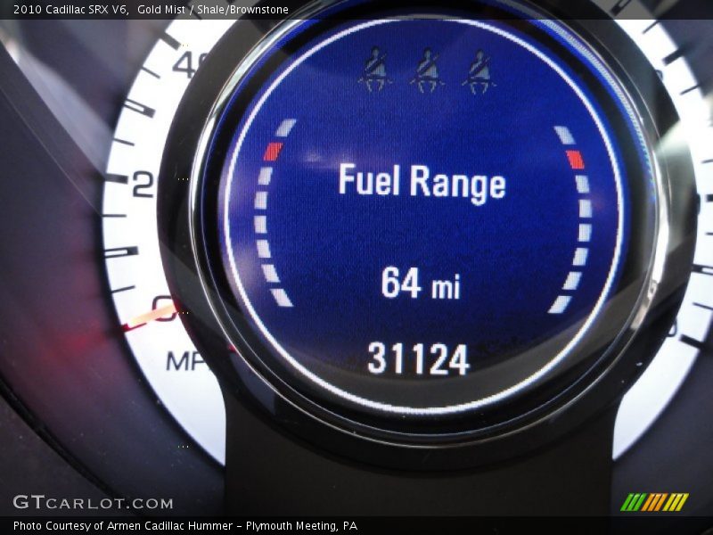 Gold Mist / Shale/Brownstone 2010 Cadillac SRX V6