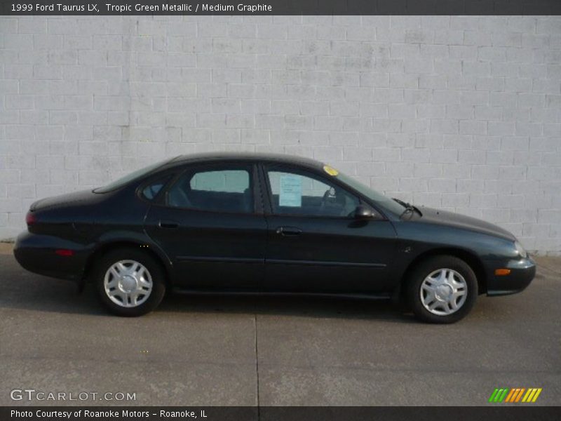 Tropic Green Metallic / Medium Graphite 1999 Ford Taurus LX