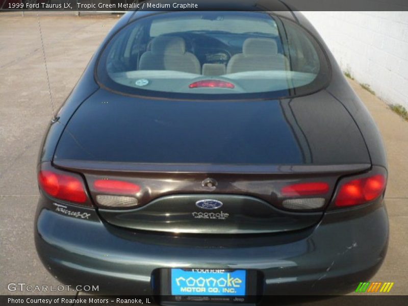 Tropic Green Metallic / Medium Graphite 1999 Ford Taurus LX