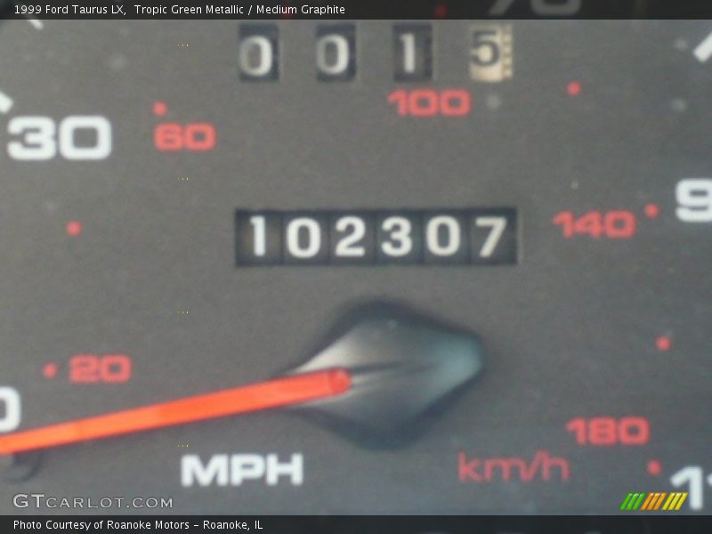 Tropic Green Metallic / Medium Graphite 1999 Ford Taurus LX