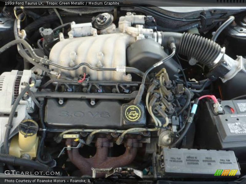 Tropic Green Metallic / Medium Graphite 1999 Ford Taurus LX