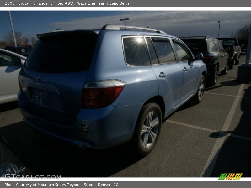 Wave Line Pearl / Sand Beige 2008 Toyota Highlander Limited 4WD