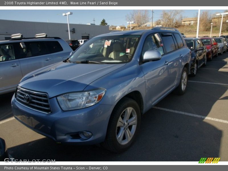 Wave Line Pearl / Sand Beige 2008 Toyota Highlander Limited 4WD