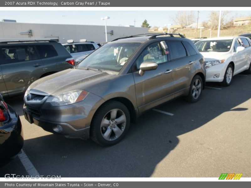 Carbon Gray Pearl / Taupe 2007 Acura RDX Technology