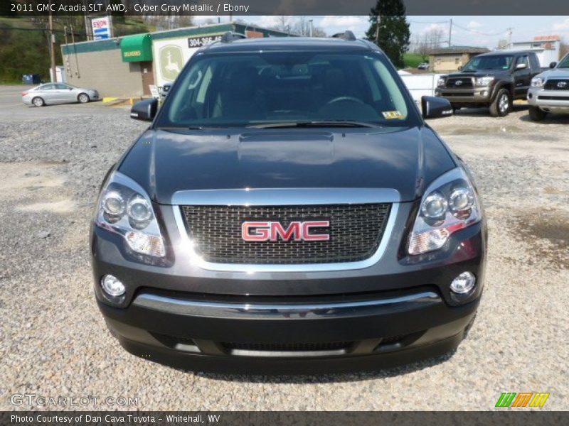 Cyber Gray Metallic / Ebony 2011 GMC Acadia SLT AWD