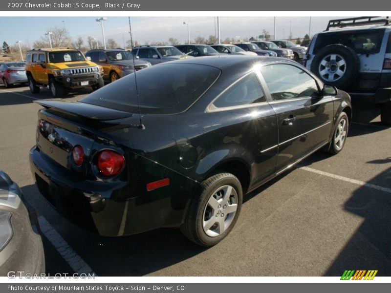 Black / Gray 2007 Chevrolet Cobalt LS Coupe