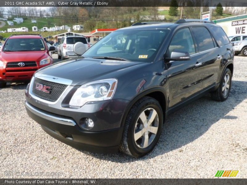 Cyber Gray Metallic / Ebony 2011 GMC Acadia SLT AWD