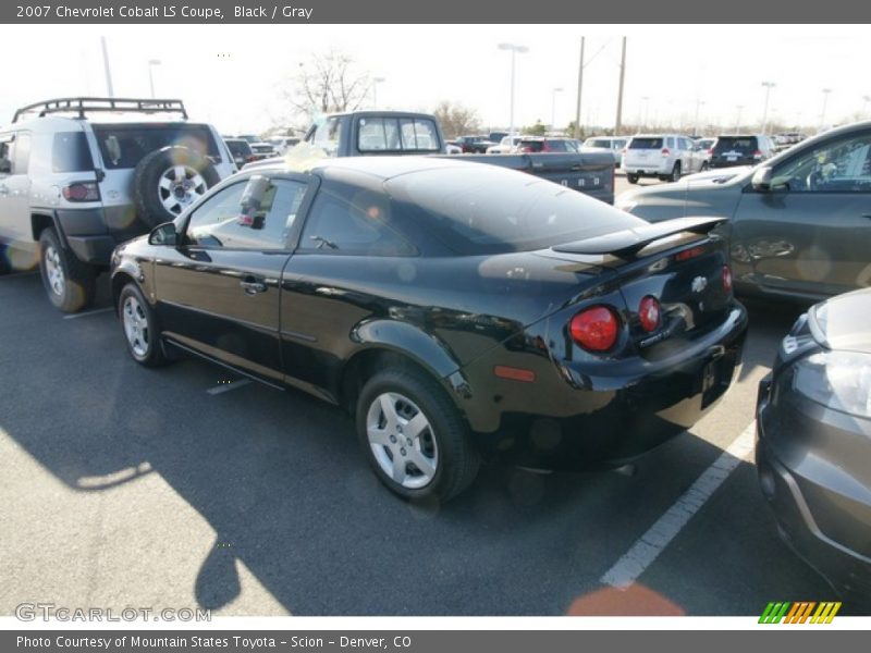 Black / Gray 2007 Chevrolet Cobalt LS Coupe