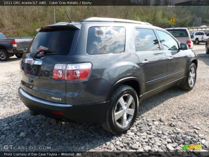 Cyber Gray Metallic / Ebony 2011 GMC Acadia SLT AWD