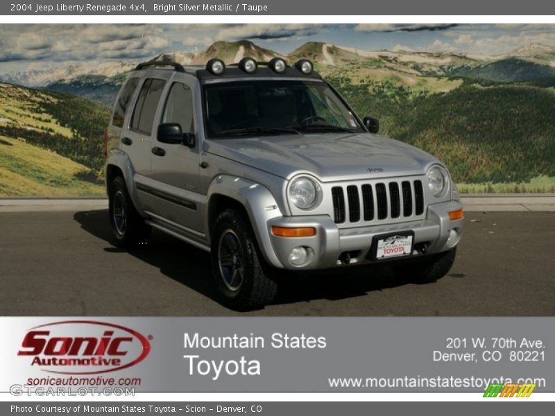 Bright Silver Metallic / Taupe 2004 Jeep Liberty Renegade 4x4