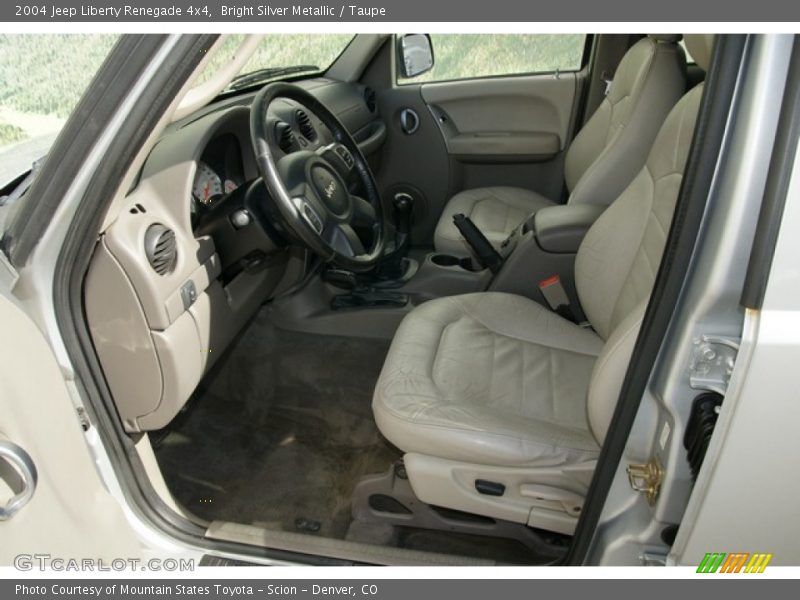 Bright Silver Metallic / Taupe 2004 Jeep Liberty Renegade 4x4