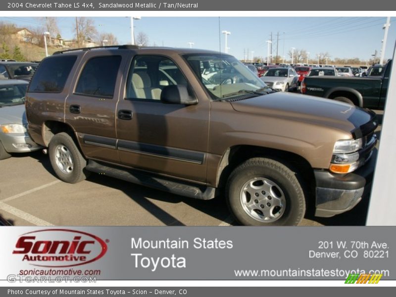 Sandalwood Metallic / Tan/Neutral 2004 Chevrolet Tahoe LS 4x4