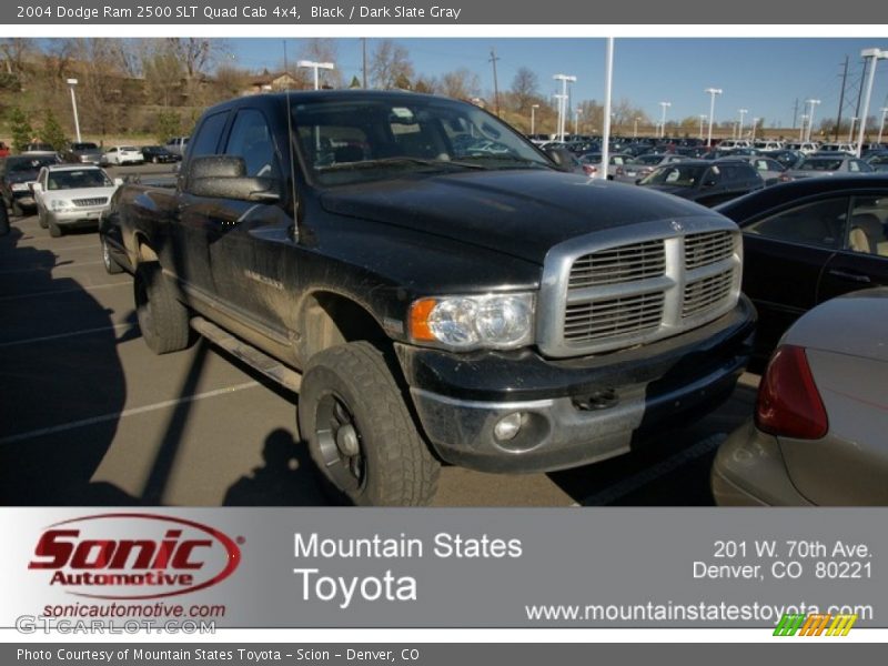 Black / Dark Slate Gray 2004 Dodge Ram 2500 SLT Quad Cab 4x4