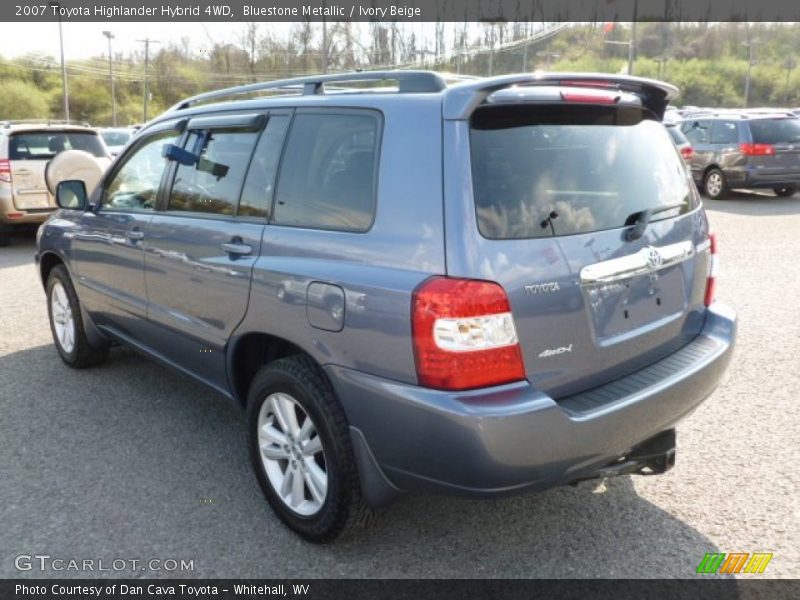 Bluestone Metallic / Ivory Beige 2007 Toyota Highlander Hybrid 4WD