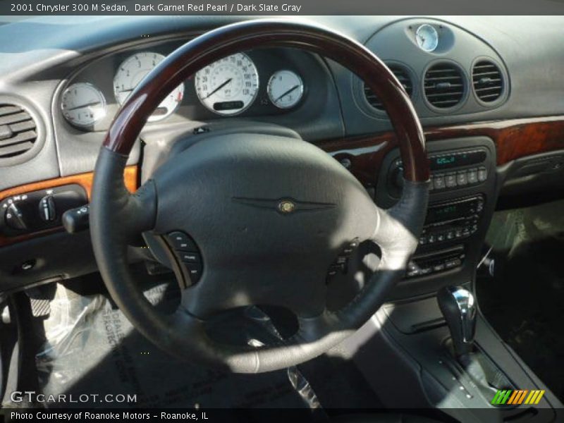 Dark Garnet Red Pearl / Dark Slate Gray 2001 Chrysler 300 M Sedan