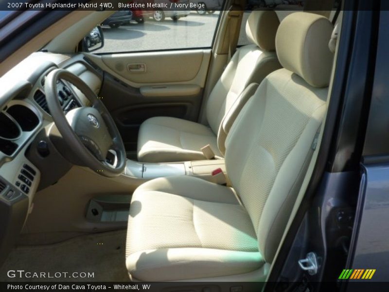 Bluestone Metallic / Ivory Beige 2007 Toyota Highlander Hybrid 4WD