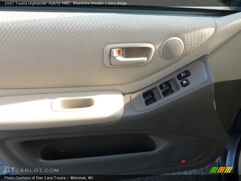 Bluestone Metallic / Ivory Beige 2007 Toyota Highlander Hybrid 4WD