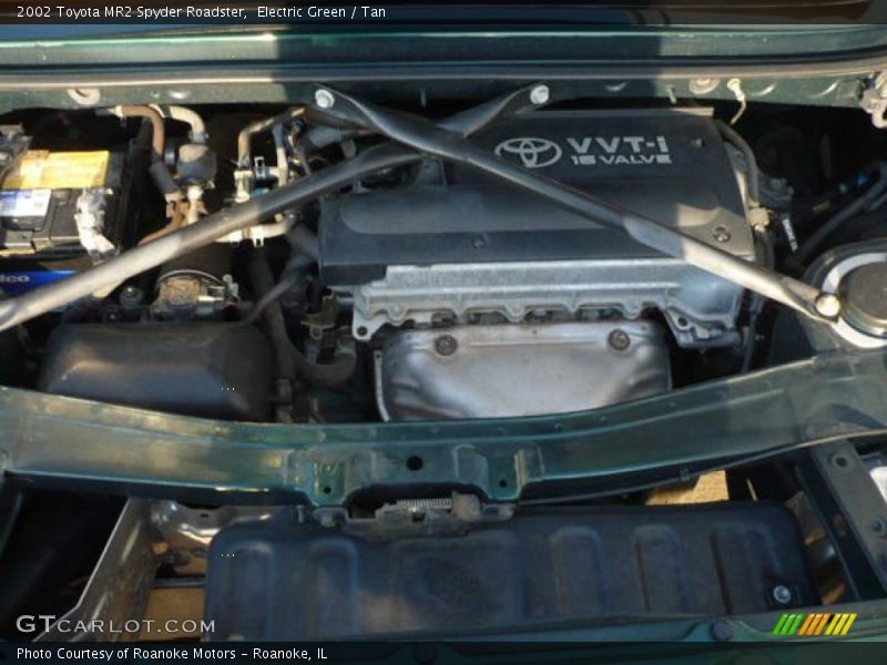 Electric Green / Tan 2002 Toyota MR2 Spyder Roadster