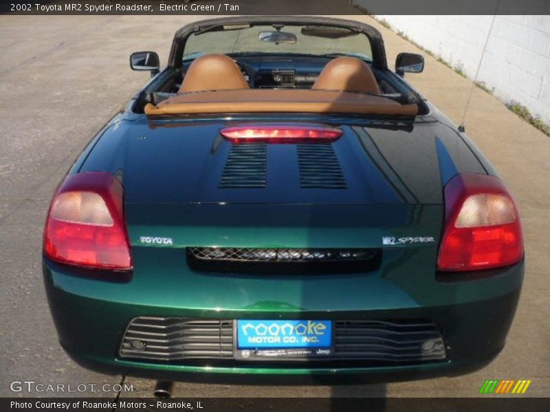 Electric Green / Tan 2002 Toyota MR2 Spyder Roadster