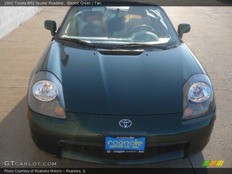 Electric Green / Tan 2002 Toyota MR2 Spyder Roadster