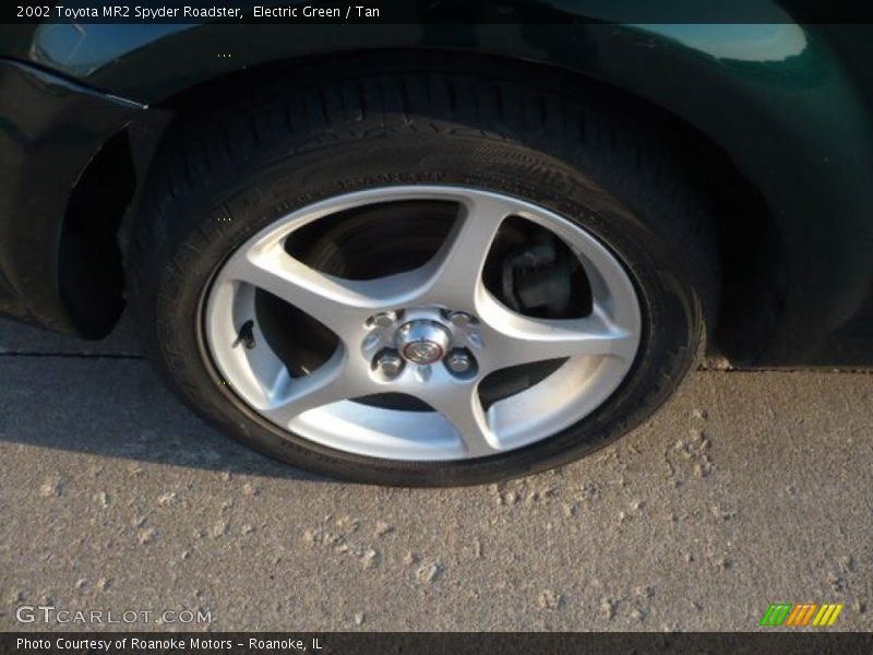Electric Green / Tan 2002 Toyota MR2 Spyder Roadster
