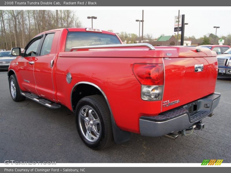 Radiant Red / Black 2008 Toyota Tundra Double Cab