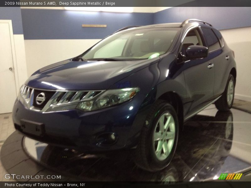 Deep Sapphire Metallic / Beige 2009 Nissan Murano S AWD