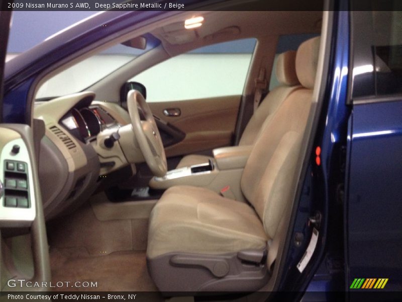 Deep Sapphire Metallic / Beige 2009 Nissan Murano S AWD