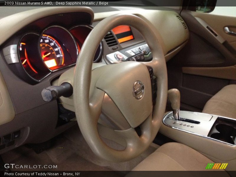 Deep Sapphire Metallic / Beige 2009 Nissan Murano S AWD