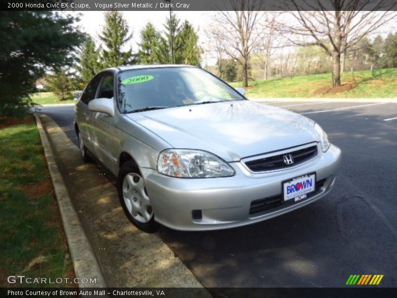 Vogue Silver Metallic / Dark Gray 2000 Honda Civic EX Coupe