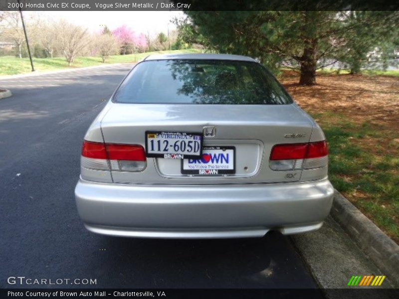 Vogue Silver Metallic / Dark Gray 2000 Honda Civic EX Coupe