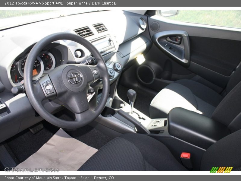Super White / Dark Charcoal 2012 Toyota RAV4 V6 Sport 4WD