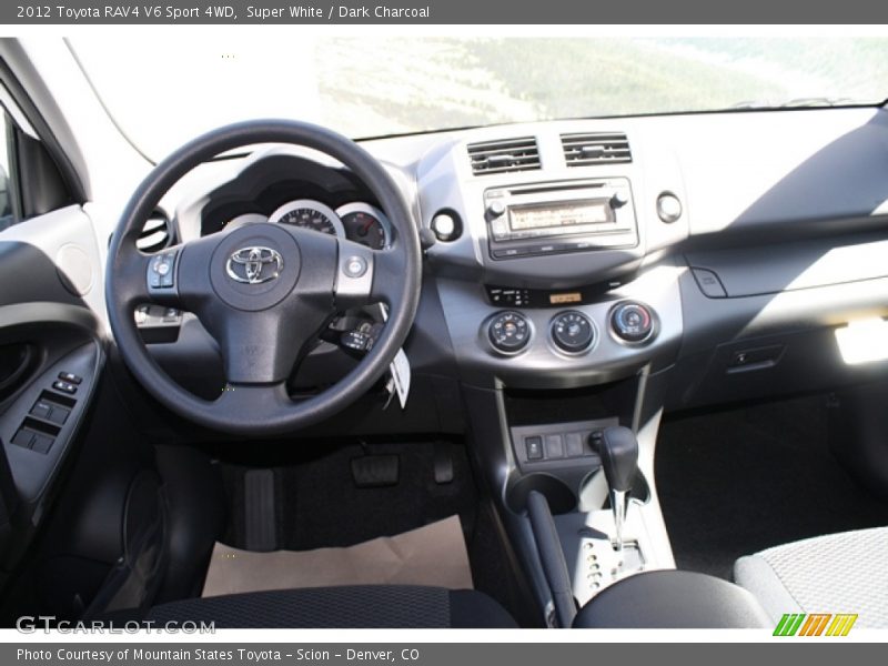 Super White / Dark Charcoal 2012 Toyota RAV4 V6 Sport 4WD