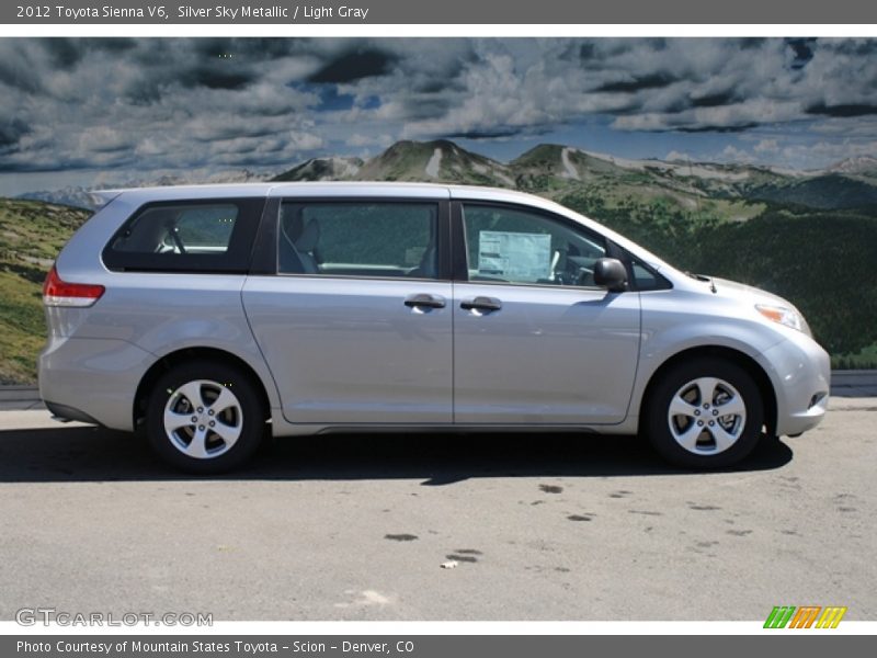Silver Sky Metallic / Light Gray 2012 Toyota Sienna V6