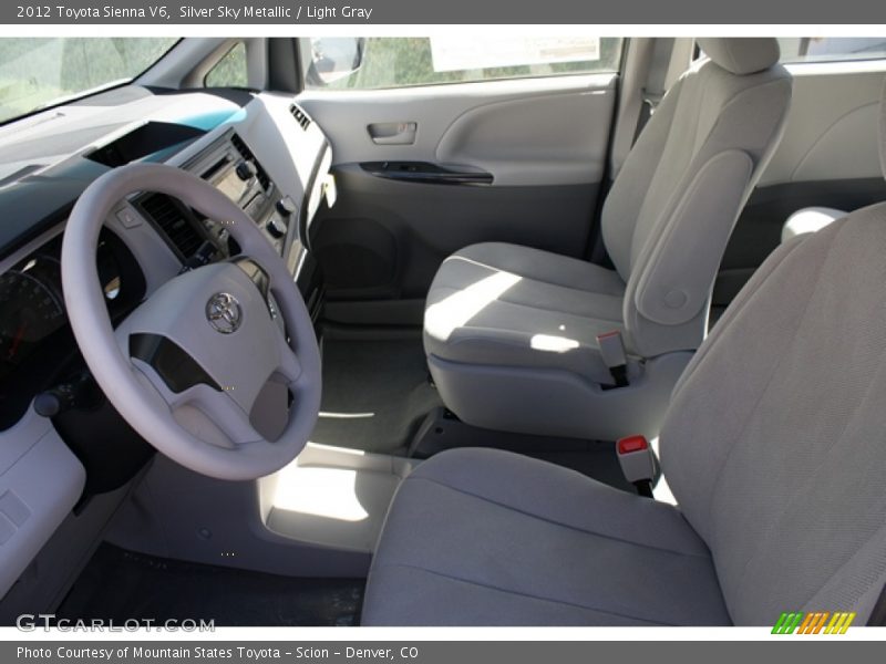 Silver Sky Metallic / Light Gray 2012 Toyota Sienna V6