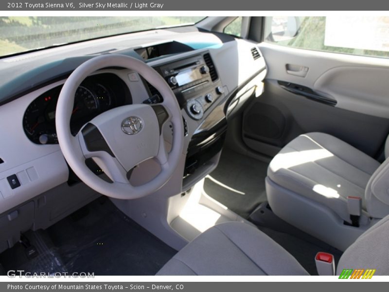 Silver Sky Metallic / Light Gray 2012 Toyota Sienna V6